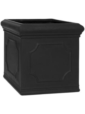 Кашпо Heritage block classic m black L40 W40 H40 см