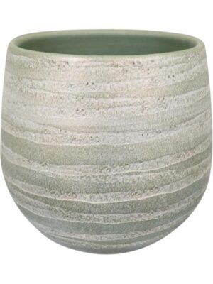 Кашпо Joyce pot shiny olive D15 H13 см