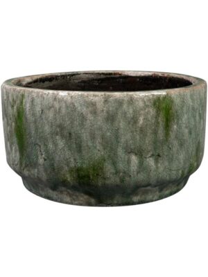 Кашпо Julian bowl moss green D23 H12 см