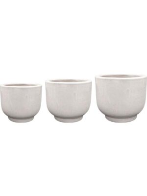 Кашпо Linne pot grey (набор 3 шт) D32 H27 см