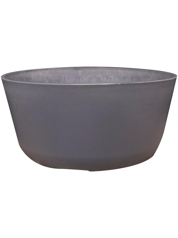 Кашпо Palermo bowl grey D27 H12 см