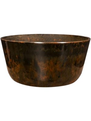 Кашпо Palermo bowl marble brown D27 H12 см