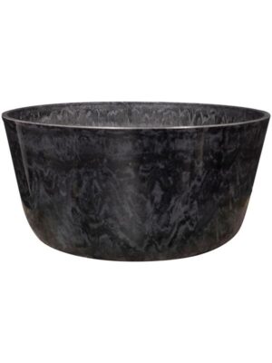 Кашпо Palermo bowl marble grey D27 H12 см