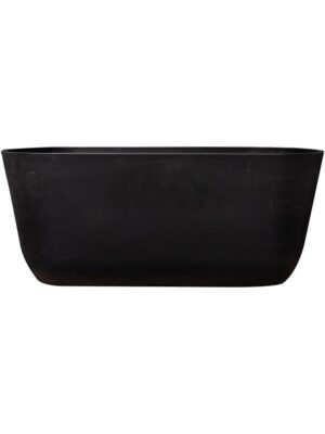 Кашпо Palermo planter black L35 W16 H15 см