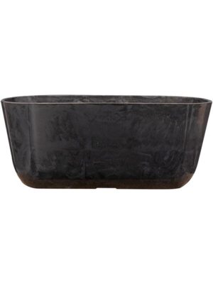 Кашпо Palermo planter marble grey L35 W16 H15 см