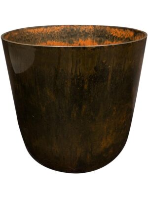Кашпо Palermo pot marble brown D40 H36 см