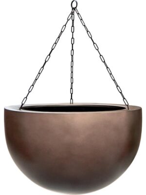 Кашпо подвесное Baq gradient hanging bowl matt coffee D45 H28 см