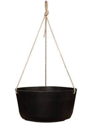 Кашпо подвесное Palermo hanger black D27 H12 см