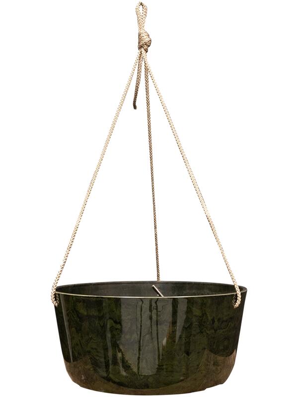 Кашпо подвесное Palermo hanger marble green D27 H12 см