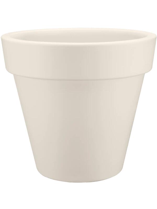 Кашпо Pure® round linen white D98 H89 см