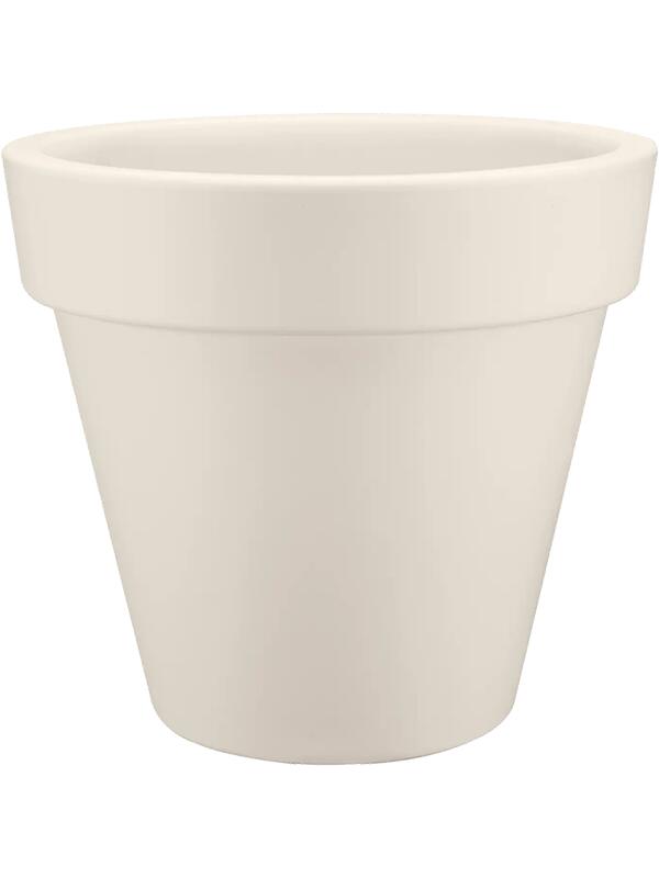 Кашпо Pure® round linen white D39 H36 см