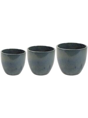 Кашпо Rico pot blue (набор 3 шт) D36 H33 см
