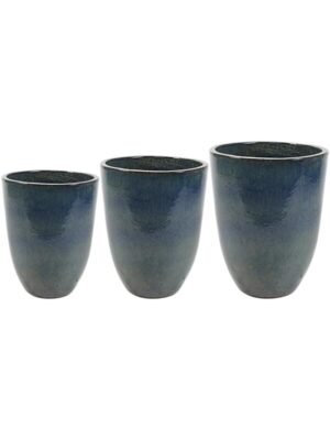 Кашпо Rico vase blue (набор 3 шт) D44 H58 см