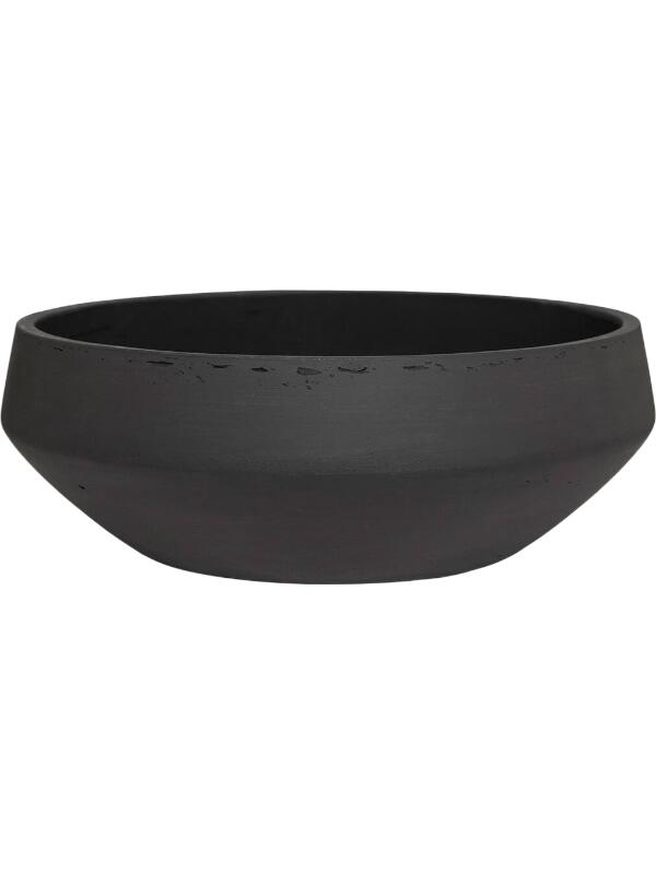 Кашпо Rough madu l black washed D45 H16 см