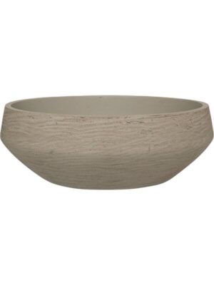Кашпо Rough madu m grey washed D36 H12.5 см