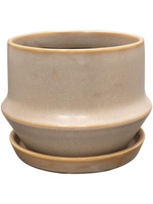 Кашпо с поддоном Jent pot with saucer cotton D16 H13 см