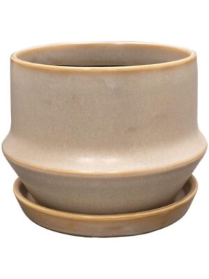 Кашпо с поддоном Jent pot with saucer cotton D19 H15 см