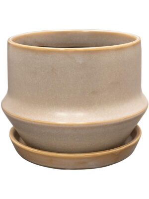 Кашпо с поддоном Jent pot with saucer cotton D21 H17 см