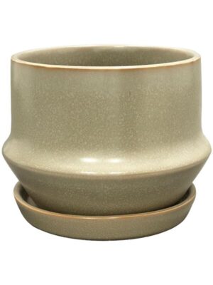 Кашпо с поддоном Jent pot with saucer mint D16 H13 см