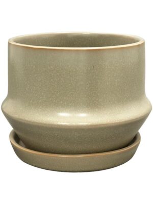 Кашпо с поддоном Jent pot with saucer mint D19 H15 см