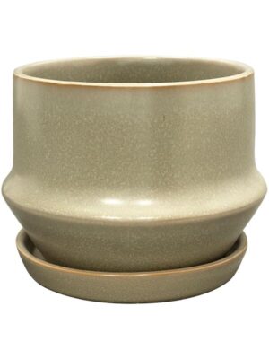 Кашпо с поддоном Jent pot with saucer mint D21 H17 см