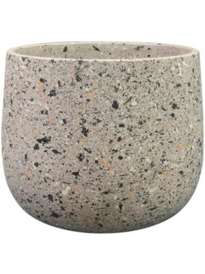 Кашпо Tina pot terrazo grey D15 H13 см