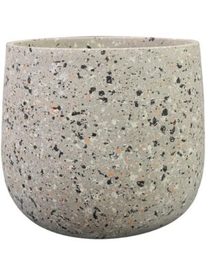 Кашпо Tina pot terrazo grey D21 H17 см