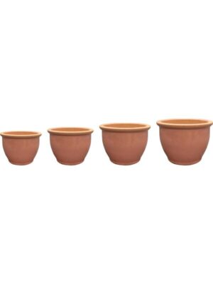 Кашпо Tiny pot pink (набор 4 шт) D37 H26 см