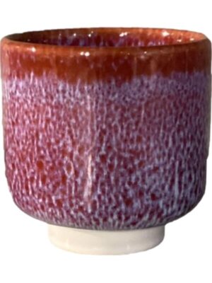 Кашпо Tupelo pot reactive jade rosso D17 H17 см