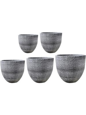 Кашпо Valeria pot anthracite (набор 5 шт) D100 H90 см