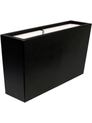 Кашпо Vepo betula rectangle anthracite L130 W40 H120 см