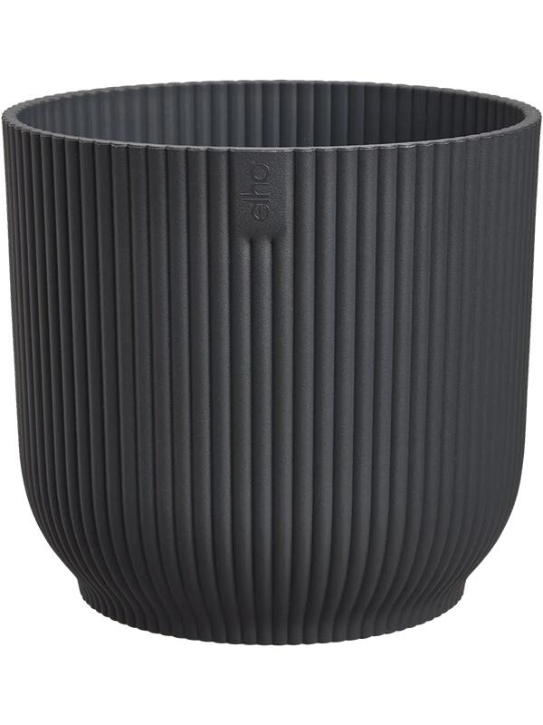 Кашпо Vibes fold round mini anthracite D11 H10.5 см