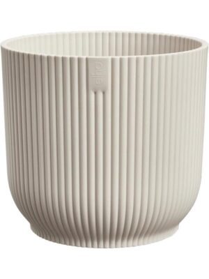 Кашпо Vibes fold round mini linen white D9 H9 см