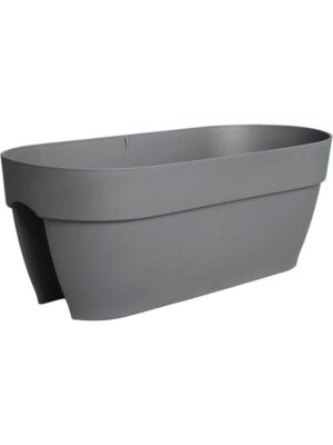 Кашпо Vibia campana flower bridge anthracite L59 W26 H22 см