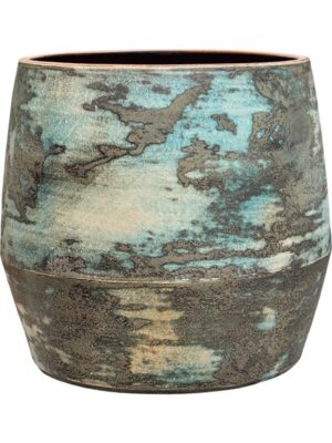 Кашпо Mist pot dark aqua D36 H32 см
