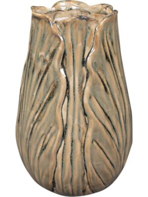 Ваза Flora pot tall powder taupe D20 H30 см