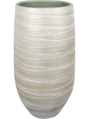 Ваза Joyce pot tall shiny olive D18 H30 см
