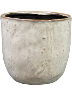 Кашпо Brian pot ivory D18 H17 см