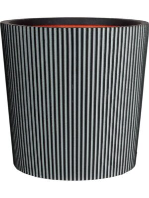 Кашпо Capi nature groove nl vase conical anthracite D45 H41 см
