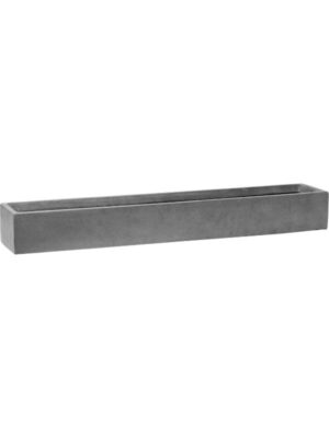 Кашпо Fiberstone balcony slim low xl grey L80 W15 H9 см