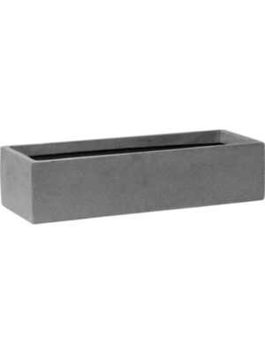 Кашпо Fiberstone balcony slim low xs grey L40 W15 H9 см