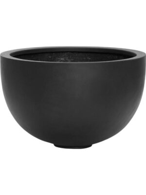 Кашпо Fiberstone bowl m black D45 H28 см