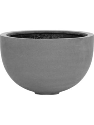 Кашпо Fiberstone bowl m grey D45 H28 см
