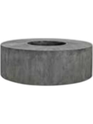 Кашпо Fiberstone jumbo seating round grey D140 H45 см