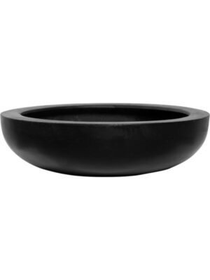 Кашпо Fiberstone monique m black D34 H10 см