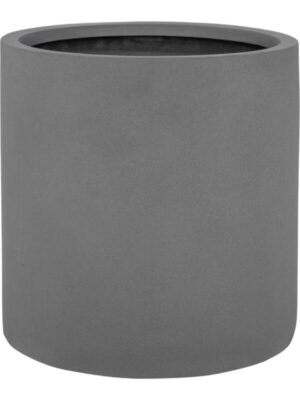 Кашпо Fiberstone puk l grey D25 H25 см