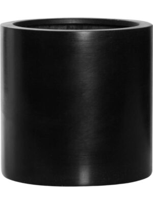 Кашпо Fiberstone puk m black D20 H20 см