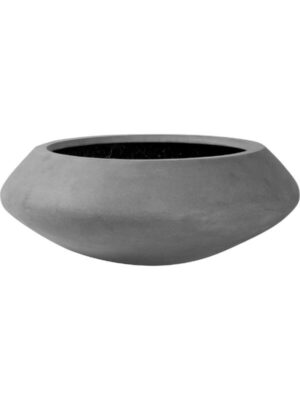 Кашпо Fiberstone tara l grey D80 H30 см