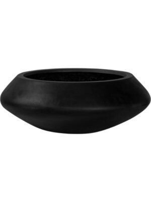 Кашпо Fiberstone tara m black D60 H22 см