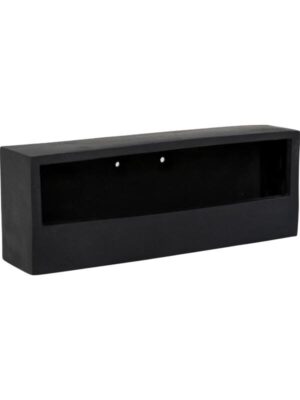 Кашпо настенное Natural wally balcony low xs black L40 W15 H9 см